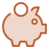 Piggy bank icon