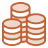 Stacked coins icon
