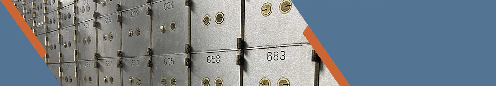 A wall of lock boxes